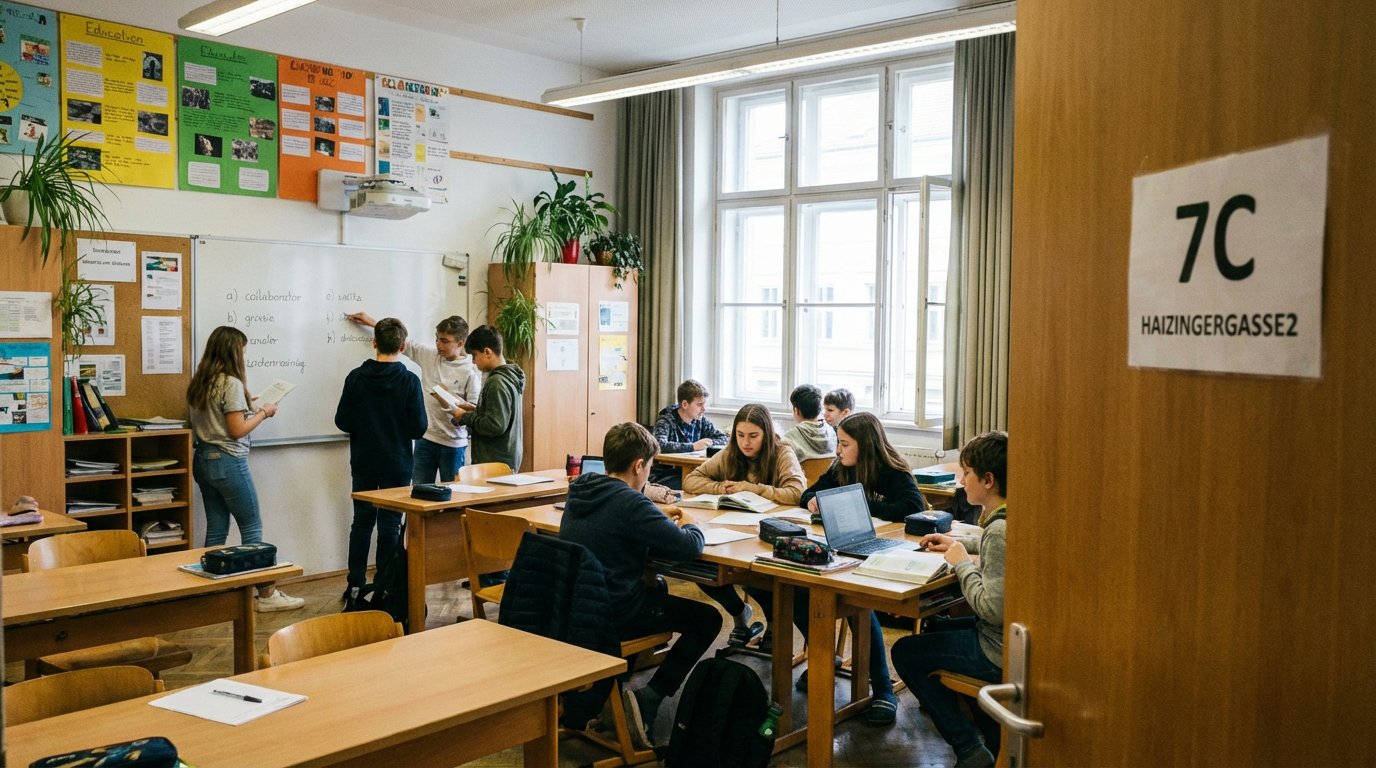 Schüler der 7C Haizingergasse